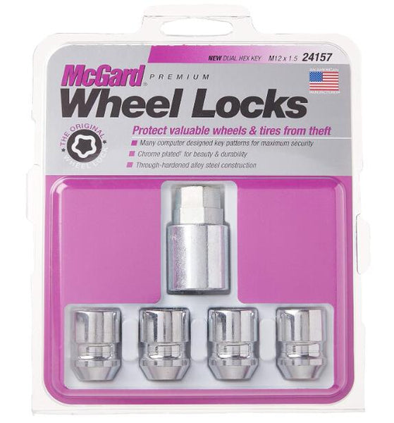 MCGARD 24157 Chrome Cone Seat Wheel Locks 3