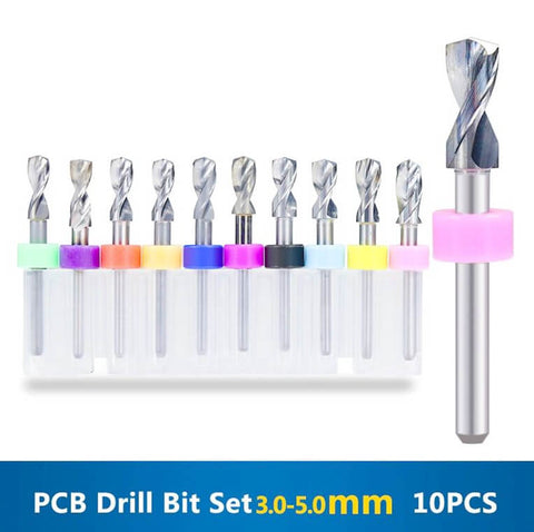 10pcs PCB Drill Bit Set 3.1-5.0mm