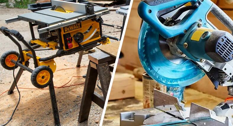 Miter Saw vs. Table Saw