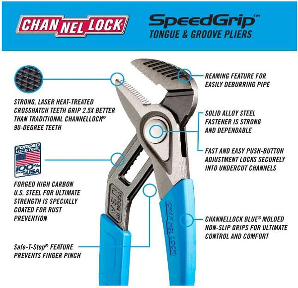 Channellock GLS-3 Tongue and Groove Plier Set Details