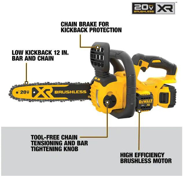 DeWalt DCCS620P1 Chainsaw Kit Details