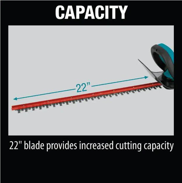 Makita XHU02Z Cordless Hedge Trimmer Cutting Capacity