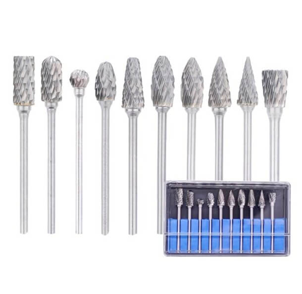 2.35mm Shank Rotary Burrs Set Double Cut