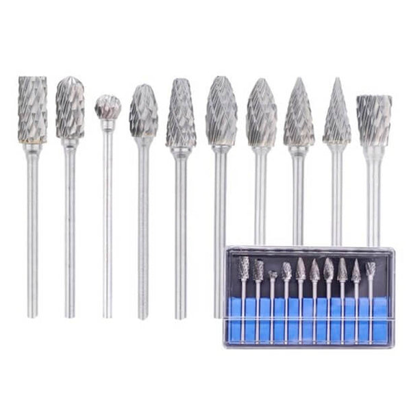 2.35mm Shank Rotary Burrs Set Double Cut