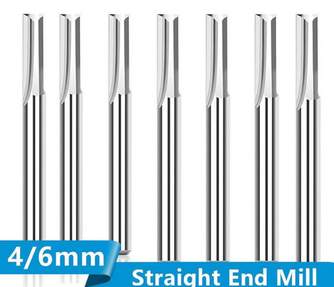 2 Flute Straight Carbide End Mill