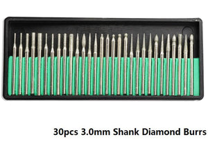 30pcs Diamond Burrs For Engraving Details