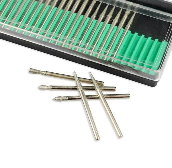 30pcs Diamond Burrs For Engraving with box