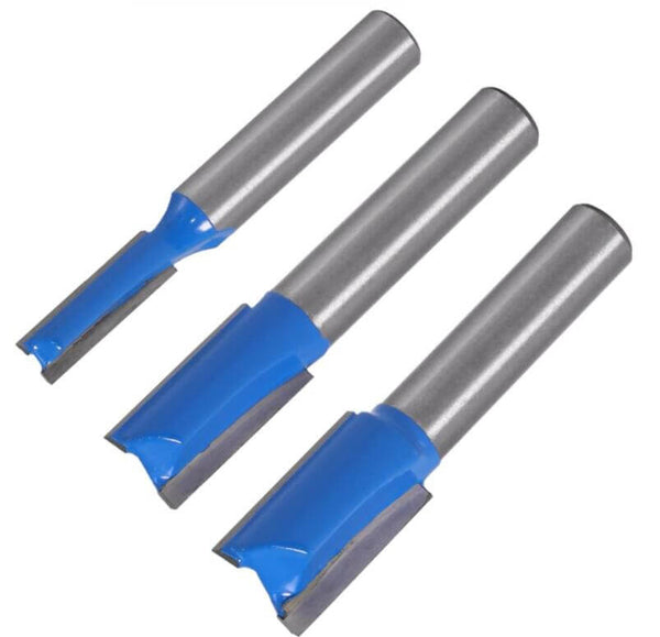 3PCS Straight Router Bit Set