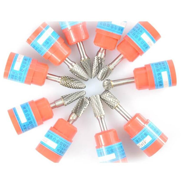 6mm Shank Carbide Double Cut Rotary Burrs Set