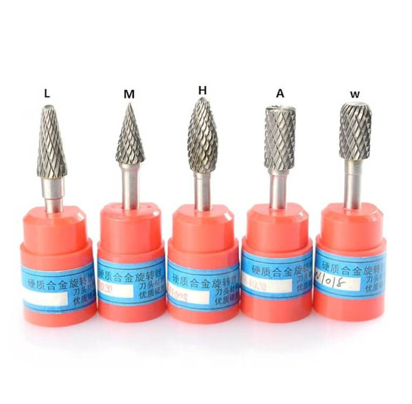 6mm Shank Carbide Double Cut Rotary Burrs Types 2