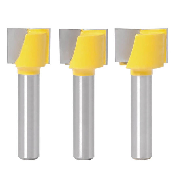 Bottom Cleaning Engraving Bit 8mm Shank 3pcs