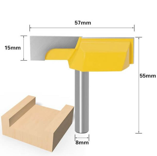 Bottom Cleaning Router Bits 2-1/4" Diameter
