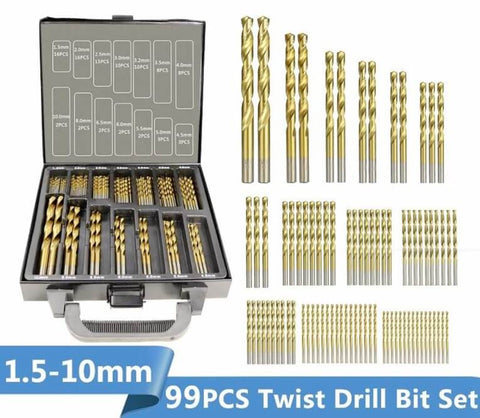 HSS P6M5 Twist Drill Bit Set 99 pcs
