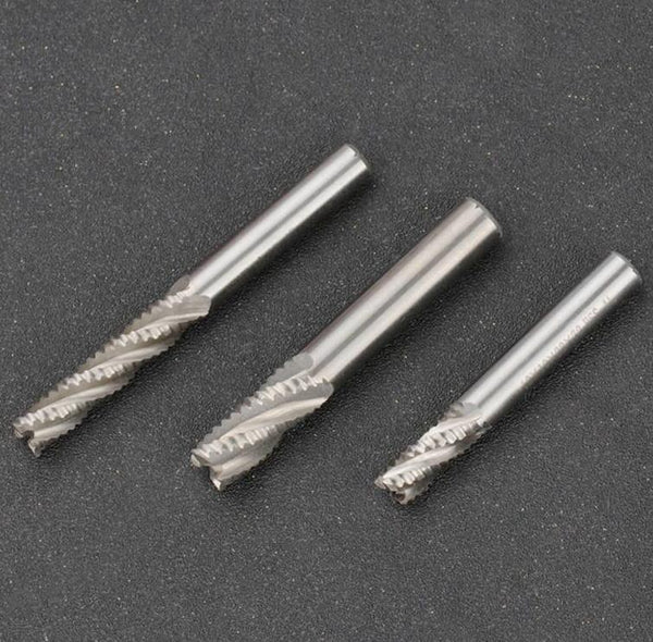 HSS Roughing End Mill 4 Flute Details 01