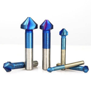 Nano Blue Coated Chamfer Drill Bits Set