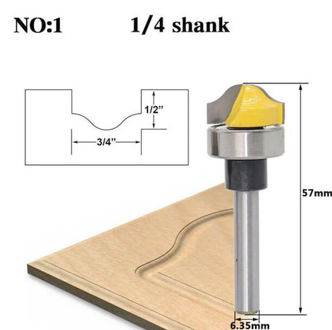 Ogee Groove Router Bit 6.35mm