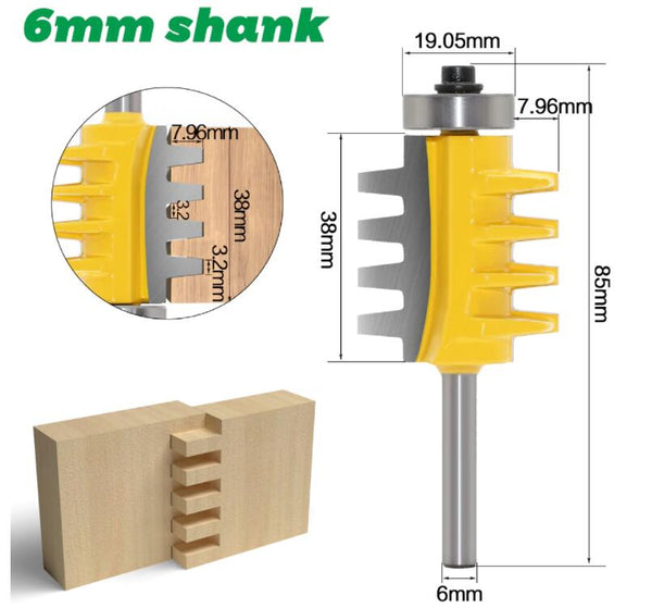 Reversible Finger Joint Router Bit 6mm