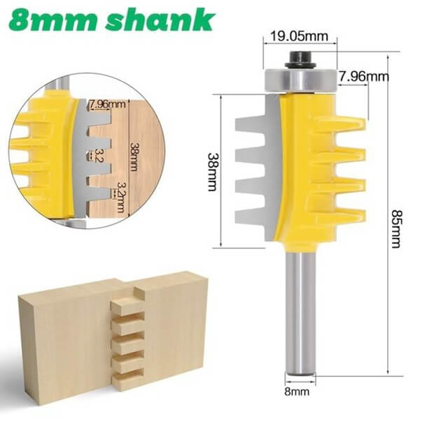 Reversible Finger Joint Router Bit