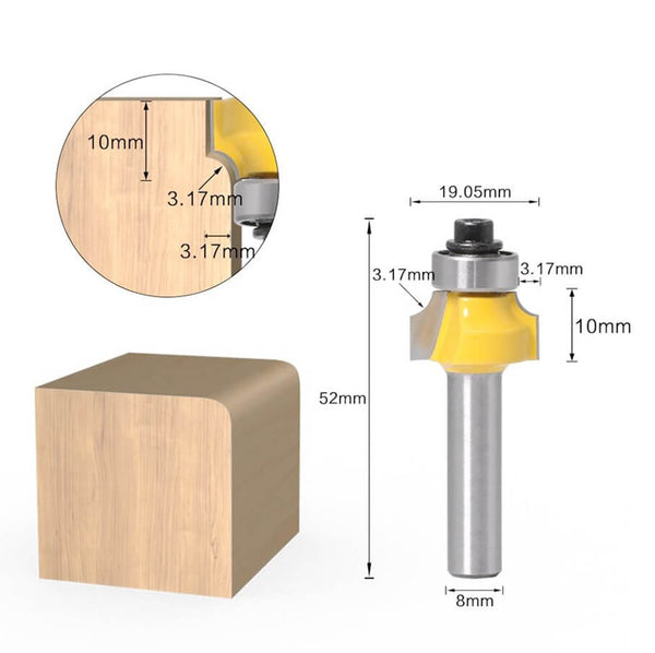 Roundover Edging Router Bit No1 1/8"