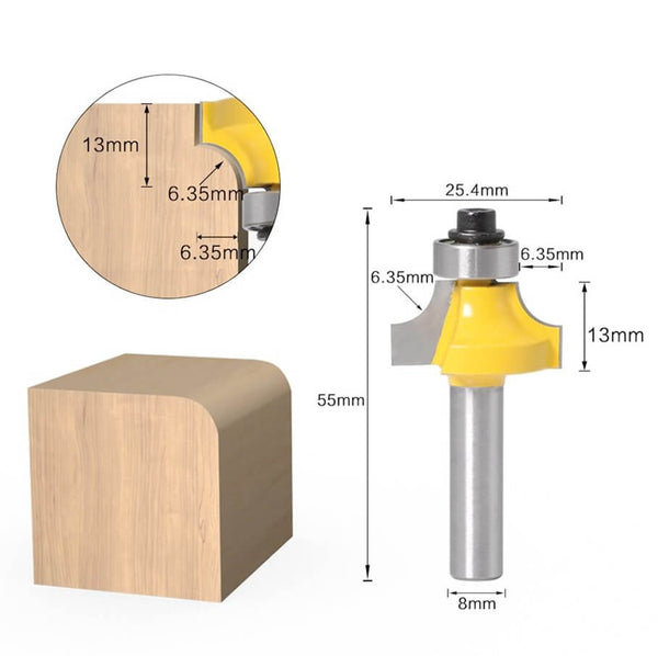 Roundover Edging Router Bit No2 1/4"