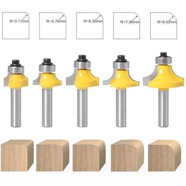 Roundover Edging Router Bit Set