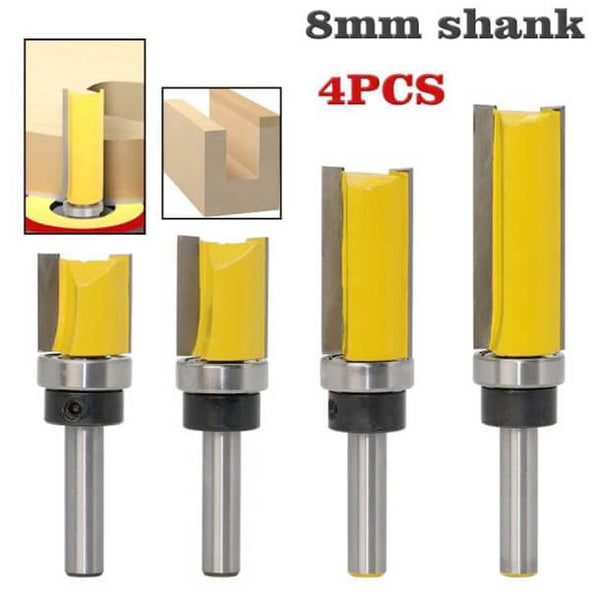 Template Flush Trim Router Bit 4pcs