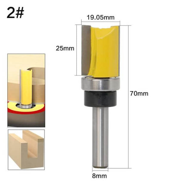 Template Flush Trim Router Bit No2