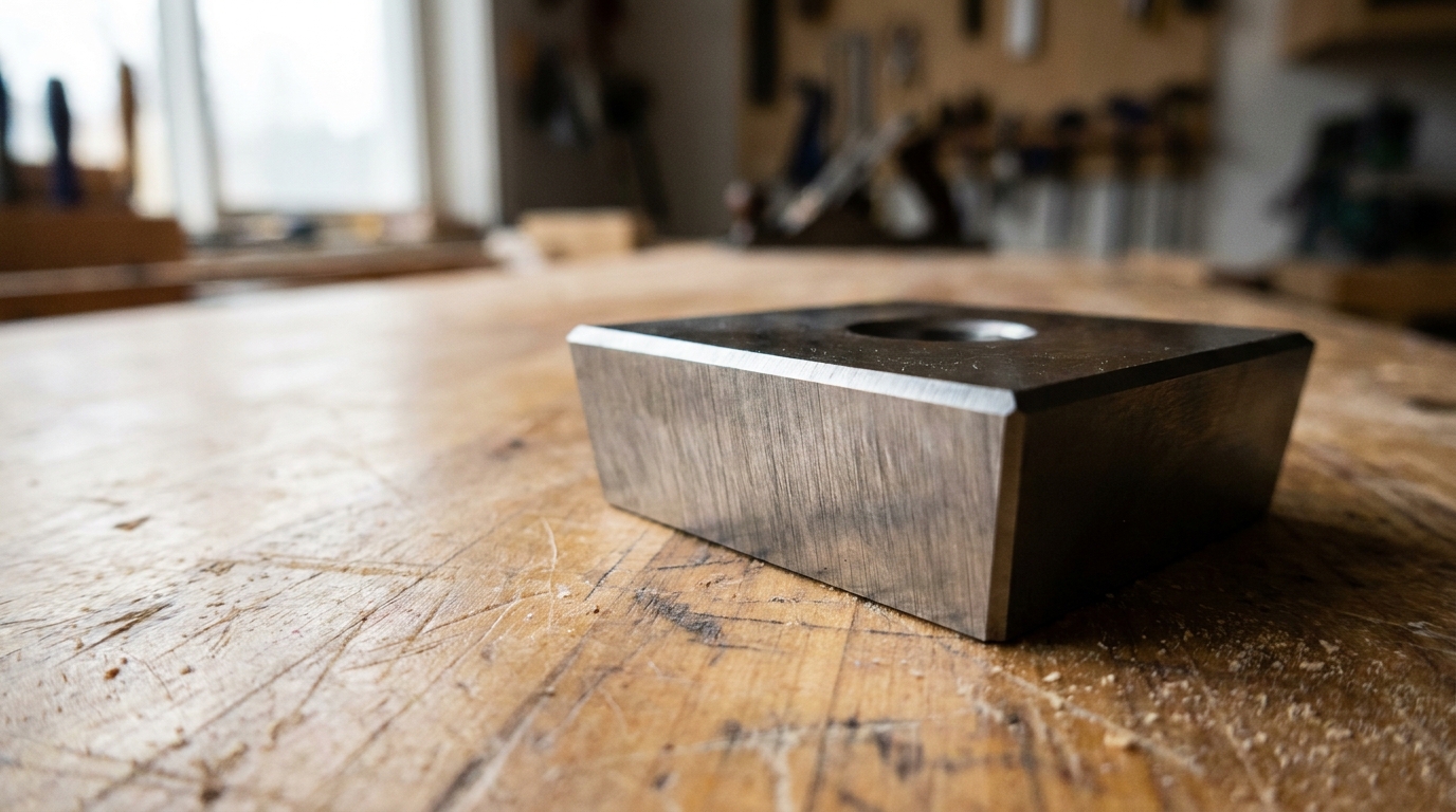 Close-up of carbide insert cutter showing C3 grade micro-grain edge geometry.